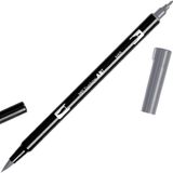 Tombow Dual Brush Pen N55 Cool Gray 7 Grafik Çizim Kalemi