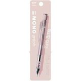 Tombow Mechanicai Kalem Mono Grafik| Yenilikçi Sarsıntı Mekanizması MONO Silgi Özellikleri | LIMITED EDITION Pastel Cam Renk| 0,5 mm| Pembe