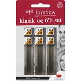 TOMBOW MİN 0.5 mm 2B Kurşun Kalem Ucu 6 Adet Ultra Polymer Set Renk Seçeneği ile