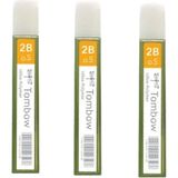 Tombow Min 05 2h Green Tüp ( 3 Tüp ) - Siyah - Kalem Ucu - Uç Kalınlığı