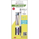 Tombow Sh-300 Beyaz 0,7 mm Kurşun Kalem Okul Seti