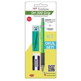 Tombow SH-300 Grip 0,7 mm Neon Yeşil Versatil Kalem Okul Seti