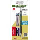 Tombow SH-300 Grip Koyu Yeşil 0.7 mm Mekanik Kurşun Kalem Okul Seti