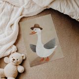 Tombul Ördek Çocuk Odası Duvar Posteri Çerçeveli Tablo Duvar Dekorasyonu - 21 x 30 - Çerçevesiz Poster