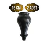 Tombul Siyah 15Cm Plastik Ayak Mobilya Masa Ve Dolap Ayağı(Siyah)(15Cm) Siyah 15Cm 15Cm - 2 Adet