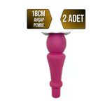 Tombul Torna Ahşap Ayak Mobilya Masa Ve Dolap Ayağı(Pembe)(Kayın / Gürgen) Pembe 18Cm 18Cm - 2 Adet