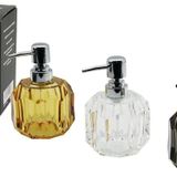 Tombul Yuvarlak - Prizma Şeffaf - Renkli Akrilik - Mika Kristal Sıvı Sabunluk 180ml