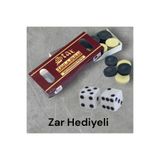 tomhedi Star Tavla Pulu Plastik No:4 Büyük + Çift Tavla Zarı Hediyeli