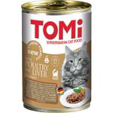 Tomi 24x400 gr Kanatlı Eti ve Ciğerli Yetişkin Konserve Kedi Maması