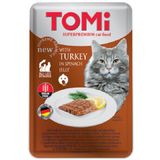 Tomi Ispanak Jöleli Hindili Pouch 100 gr Kedi Maması