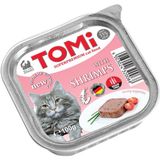 Tomi Karidesli Alüminyum Yaş Mama 100gr Pate Premium Kalite Kedi Maması