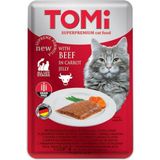 Tomi Kedi Dana Eti ve Havuç Tahılsız Pouch Mama 100GR(PATE) Gnzrz