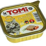 Tomi Pate Kümes Hayvanlı ve Ciğerli 100 gr Yetişkin Kedi Konservesi