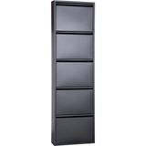 Tomkar 5li Metal Ayakkabılık - Siyah