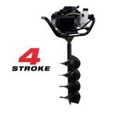 Tomking EA144P 250 mm 4 HP Çift Helezonlu 4 Zamanlı Toprak Burgu Makinesi