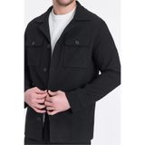 Tommas Erkek Siyah Oversize Esneyen Kumaş Baharlık Trenç Ceket-Mont Siyah 48
