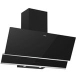 Tommatech TDE9001BG Duvar Tipi Davlumbaz 90 cm Siyah Cam