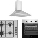 Tommatech TT100 TDP6001IM - TAO6007IM - TAF6006ISM Inox 3'lü Ankastre Set