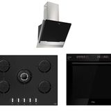 Tommatech TT500 TDE6002BGİ - TAO7001BG - TAF6001BS Siyah Gri 3'lü Ankastre Set
