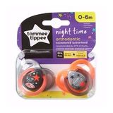 Tommee Tippee 2'li 0-6 Ay Ortodontik Gece Emziği