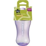 Tommee Tippee 300 ml Akıtmaz Damlatmaz Isı Yalıtımlı Lila Sportif Bardak Suluk
