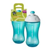 tommee tippee Akıtmaz Damlatmaz Isı Yalıtımlı Sportif Bardak Suluk 300 ML 12AY+ TURKUAZ