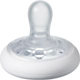 Tommee Tippee Closer to Nature Breast-like Emzik, 0-6 ay Tekli - Beyaz - 0 - 6 Ay - Silikon