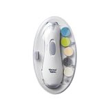 Tommee Tippee Elektrikli bebek tırnak törpüsü düzeltici, LED ışıklı pilli bebek tırnak makası ve bebek ve yetişkin kullanımı için altı dosya kafaları