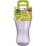 Tommee Tippee Elite 300 ml Akıtmaz Damlatmaz Isı Yalıtımlı Sportif Alıştırma Bardağı 12AY+ Mor BPA Free