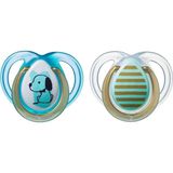 Tommee Tippee Moda Emzik Erkek 0-6 Ay + Emzik Askısı - 0 - 6 Ay - Şeffaf