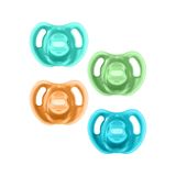Tommee Tippee Ultra Hafif Silikon Emzik, Simetrik Tek Parça Tasarım, BPA İçermeyen Silikon Binkies, 18-36 ay, 4'lü Emzik Paketi