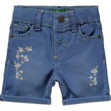 Tommiks Kids Çiçek Nakışlı 6-24 Ay Şort - Mavi - 6 - 9 Ay - Açık Mavi
