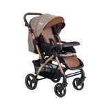 Tommy Baby Tornado Plus Gold Alüminyum Lüx Çift Yönlü Bebek Arabası kahverengi