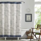 Tommy Bahama - Duş Perdesi, Tropikal Kumaş Duş Perdesi, Dayanıklı ve Orta Ağırlıkta Banyo Dekoru (Karayip Denizi Mavisi, 72" x 72"), USHS6A1044824
