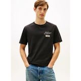 Tommy Erkek T-Shirt Modern Ath Graphıc Tişört - Siyah