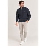 Tommy Erkek Yarım Fermuarlı Örgü Kazak DM0DM21654C1G - Lacivert - XL