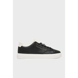Tommy Hilfiger % 100 Deri Logolu Sneaker Ayakkabı Bayan Ayakkabı FW0FW09105 0gj - 2J9-Siyah
