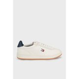 Tommy Hilfiger % 100 Deri Logolu Sneaker Ayakkabı Erkek Ayakkabı EM0EM01687 0k8 - Beyaz