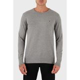 Tommy Hilfiger % 100 Pamuk Regular Fit Bisiklet Yaka Logolu Kazak Erkek Kazak MW0MW14748 P91 - Gri