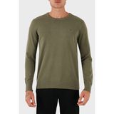 Tommy Hilfiger % 100 Pamuk Regular Fit Bisiklet Yaka Logolu Kazak Erkek Kazak MW0MW39999 Plı - Yeşil