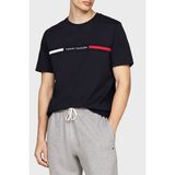 Tommy Hilfiger % 100 Pamuk Regular Fit Bisiklet Yaka Logolu T Shirt Erkek T Shirt MW0MW36498 Bds - 2XL - Siyah