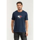 Tommy Hilfiger% 100 Pamuk Regular Fit Bisiklet Yaka Logolu T Shirt Erkek T SHİRT MW0MW38628 DAF