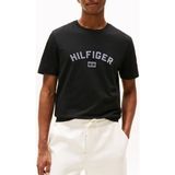 Tommy Hilfiger % 100 Pamuk Regular Fit Bisiklet Yaka Logolu T Shirt Erkek T Shirt MW0MW39357 Bds - Siyah