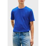 Tommy Hilfiger % 100 Pamuk Regular Fit Bisiklet Yaka T Shirt Erkek T Shirt MW0MW39995 C7F - Mavi - 2XL