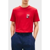 Tommy Hilfiger% 100 Pamuk Regular Fit Bisiklet Yaka T Shirt Erkek T SHİRT MW0MW42367 XLD