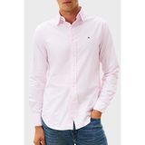 Tommy Hilfiger % 100 Pamuk Regular Fit Çizgili Gömlek Erkek Gömlek MW0MW36238 0d2 - 2XL - Pembe