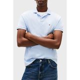 Tommy Hilfiger % 100 Pamuk Regular Fit Düğmeli Polo Yaka T Shirt Erkek Polo Yaka T Shirt MW0MW39994 C1O - Açık Mavi - 2XL