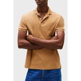 Tommy Hilfiger % 100 Pamuk Regular Fit Düğmeli Polo Yaka T Shirt Erkek Polo Yaka T Shirt MW0MW39994 Gwa - Kahve