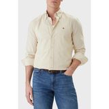 Tommy Hilfiger % 100 Pamuk Regular Fit Uzun Kollu Gömlek Erkek Gömlek MW0MW37550 Acj - Bej - XL
