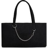 Tommy Hilfiger %100 Pamuk Siyah Kadın Tote Çanta AW0AW182681BZ